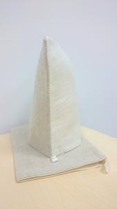 Rokavica za umivanje, bela/natur